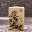 Bật Lửa Zippo Mạ Antique Brass Khắc Chúa Sơn Lâm