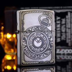 Bật Lửa Zippo MẠ Bạc Khắc Thời Gian Phiên Bản limited - Mã SP: ZPC1730