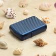 Bật Lửa Zippo Mạ Xanh Titan Hai Mặc Thẳng Sọc Dọc