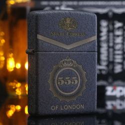 Bật Lửa Zippo Màu Đen Nhám Khắc Bao  555 - Mã SP: ZPC2224