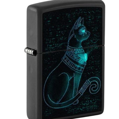 Bật Lửa Zippo Mèo Thần Bí Phát Sáng - Zippo SKU 48582