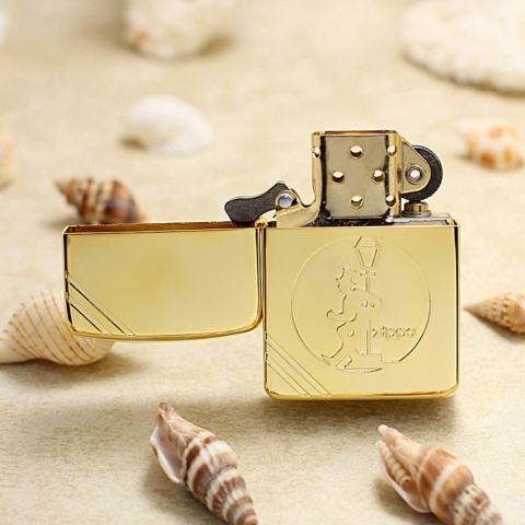 Bật Lửa Zippo Phiên Bản 1941 Vàng Khắc Rượu Người Đàn Ông Say Rượu