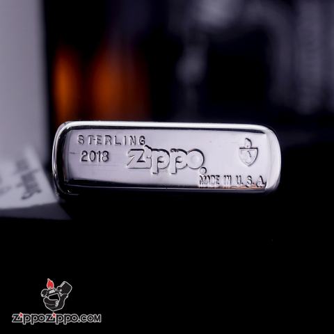 Bật lửa Zippo Phiên Bản Bạc Nguyên Khối Chạm Khắc Chim Phượng Hoàng
