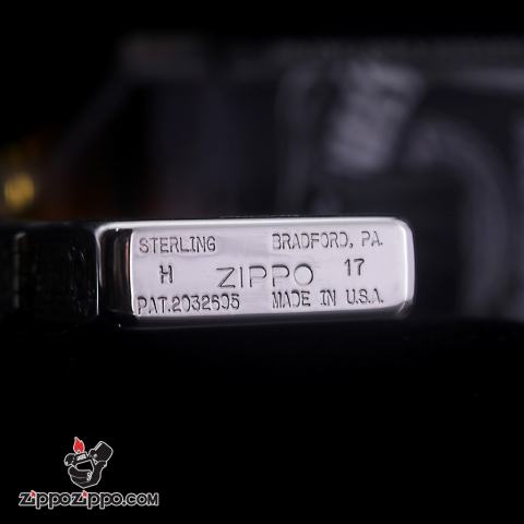 Bật Lửa Zippo Phiên Bản Bạc Nguyên Khối Khắc Tỳ Hưu BẢn 1941
