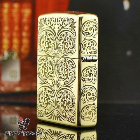 Bật lửa Zippo phiên bản chạm khắc nổi mây bao quanh amor