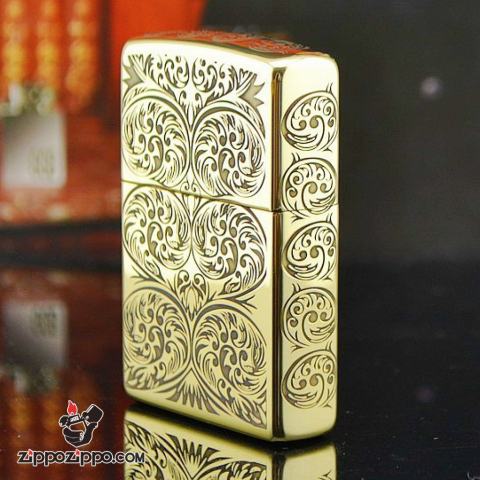 Bật lửa Zippo phiên bản chạm khắc nổi mây bao quanh amor