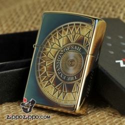 Bật lửa Zippo phiên bản đồng màu khắc la bàn giới hạn - Mã SP: ZPC0987