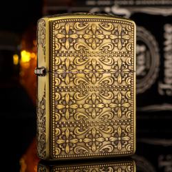 Bật lửa Zippo phiên bản mặt khắc 162 đồng chéo - Mã SP: ZPC0930