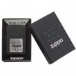 Bật Lửa Zippo Sơn Màu Đen Nhám Emblem Chữ Zippo Vàng - Logo Zippo SKU 362 – Zippo Brass Emblem Black Crackle