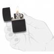 Bật Lửa Zippo 1941 Sơn Tĩnh Điện Đen Nhám - SKU 28582 – Zippo 1941 Replica Black Crackle Lighter