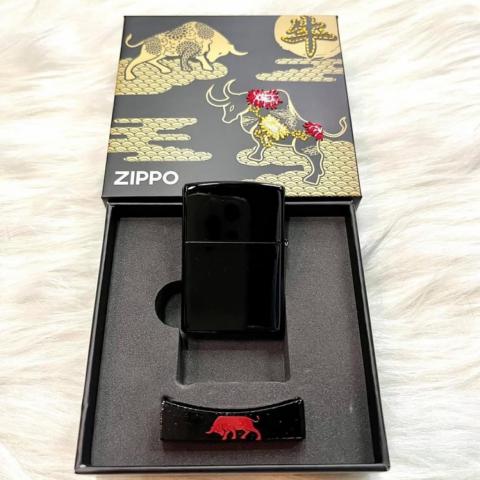 Bật Lửa Zippo Sơn Mài Trâu Năm Tân Sửu Bản Giới 600 Bộ Trên Toàn Thế GIới
