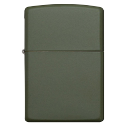 Bật Lửa Zippo Sơn Màu Xanh Lính - SKU 221 – Zippo Green Matte - Mã SP: zpc2023