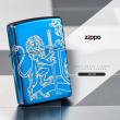 Bật Lửa Zippo Xanh Dương Khắc Biểu Tượng Sư Tử Trung Cổ