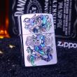 Bật Lửa Zipppo Khắc Rồng Tengyun Khảm Trai