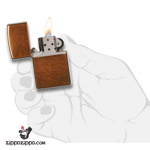 Bật Lửa Zippo Sơn Màu Nâu Kẹo Bơ - SKU 21184 – Zippo Toffee