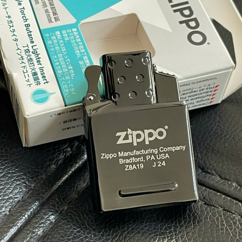 Ruột Zippo Gas Butane Một Tia Lửa Màu Đen – Single Torch Butane Lighter Insert – Black