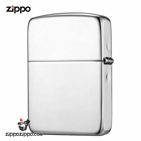 Zippo 23 - Bật lửa zippo chính hãng bạc trơn nguyên khối  phiên bản 1941