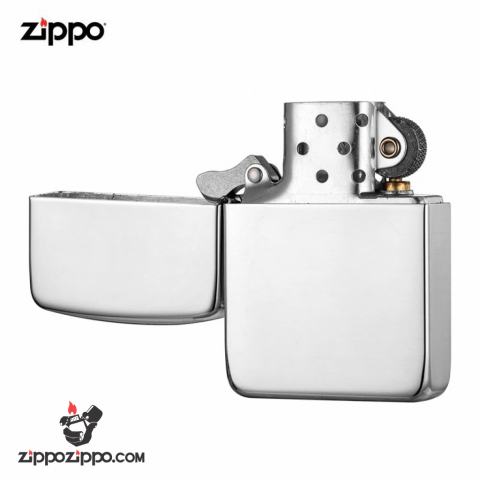 Zippo 23 - Bật lửa zippo chính hãng bạc trơn nguyên khối  phiên bản 1941