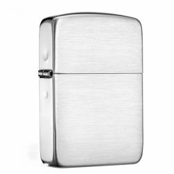 Zippo 24 - Bật Lửa Zippo Bạc Khối Cao Cấp Vân Xước Phiên Bản 1941 - Mã SP: ZPC2216