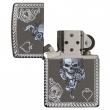 Zippo 29666 – Zippo Armor Skull and Spades Black Ice