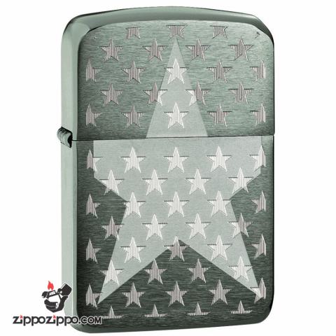 Zippo 29680 – Zippo Stars Replica Engraved Stars Black Ice