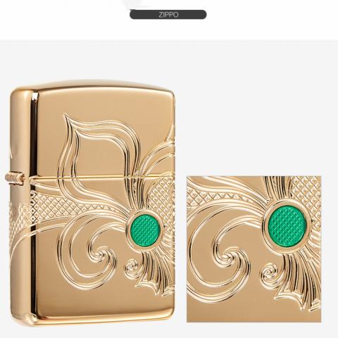 Zippo 49108 - Armor Khắc Sâu 360 MutilCut Biểu tượng Fleu-De-Lis