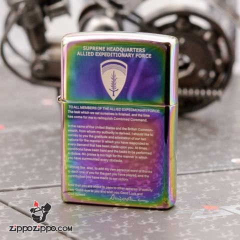 Zippo 7 Mầu Khắc  Tuyên Ngôn Thế Chiến 2