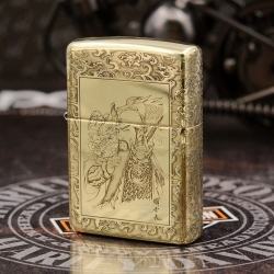 ZIppo Chất Liệu Đồng Bóng Khắc Quan Vũ Bản armor - Mã SP: ZPC1720-169