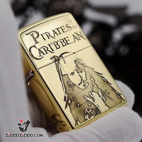 Zippo Chất Liêu đồng chạm khắc cướp biển Jack Captain Bản Armor