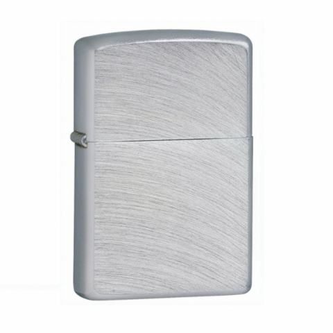 Bật Lửa Zippo Mạ Chrome Vân Cong Hình Cánh Cung - SKU 24647 – Zippo Chrome Arch Brush Chrome
