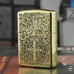 Zippo Chính Hãng Đồng Bóng Khắc Konstantin - Mã SP: ZPC1153