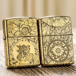 Zippo Chính Hãng Đồng Khắc 12 Con Giáp Tuổi Mão - Mã SP: ZPC1640