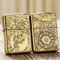 Zippo Chính Hãng Đồng Khắc 12 Con Giáp Tuổi Tý - Mã SP: ZPC1641