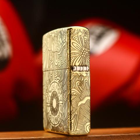 Zippo Chính Hãng Đồng Khắc Cung Hoàng Đạo Cự Giải