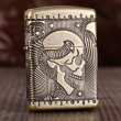 Zippo Chính Hãng Đồng Khắc Đầu Lâu Hộp Sọ Vỏ Dày Armor