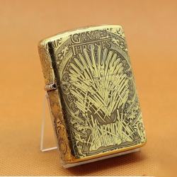 Zippo Chính Hãng Đồng Khắc Game Of Thrones Hoạt tiết Ngàn Kiếm - Mã SP: ZPC1079