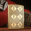 Zippo Chính Hãng Đồng Khối Khắc Logo Ngọn Lửa Zippo - Mẫu 1