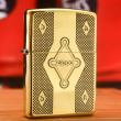 Zippo Chính Hãng Đồng Khối Khắc Logo Ngọn lửa zippo - Mẫu 2