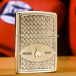 Zippo Chính Hãng Đồng Khối Khắc Logo Zippo Nổi