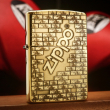 Zippo Chính Hãng Đồng Khối Khắc Logo Zippo Viên Gạch