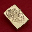 Zippo chính hãng đồng nguyên khoi khắc cô gái Geisha amor