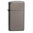Bật Lửa Zippo Bản Nhỏ Sơn Màu Đen Xám Khói- SKU 20492 – Zippo Slim® Black Ice®