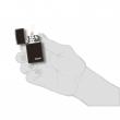 Bật Lửa Zippo Bản Nhỏ Sơn Màu Đen Đậm - Logo Zippo SKU 28123ZL – Zippo Slim Ebony With Zippo Logo