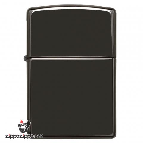 Bật Lửa Zippo Phủ Bóng Màu Đen Mun - SKU 24756 – Zippo Ebony