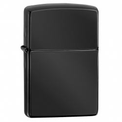 Bật Lửa Zippo Phủ Bóng Màu Đen Mun - SKU 24756 – Zippo Ebony - Mã SP: ZPC1241