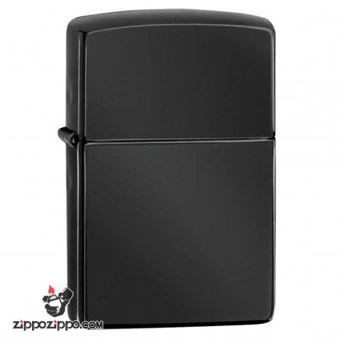 Bật Lửa Zippo Phủ Bóng Màu Đen Mun - SKU 24756 – Zippo Ebony