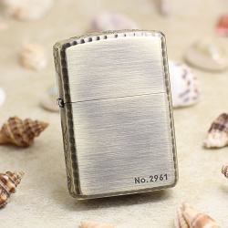 Zippo Chính Hãng Màu Đồng Khắc Đầu Lâu Quanh Viền Vỏ Dày Armor Giới Hạn - Mã SP: ZPC3181