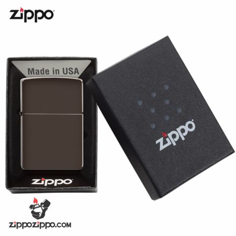 Bật Lửa Zippo Sơn Màu Nâu Hạt Dẻ - SKU 49180 – Zippo Brown
