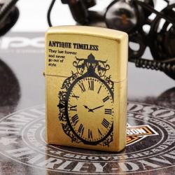 Zippo Chính Hãng Phiên Bản Hàn Quốc Antique Timeless Đồng Cổ - Mã SP: ZPC1205