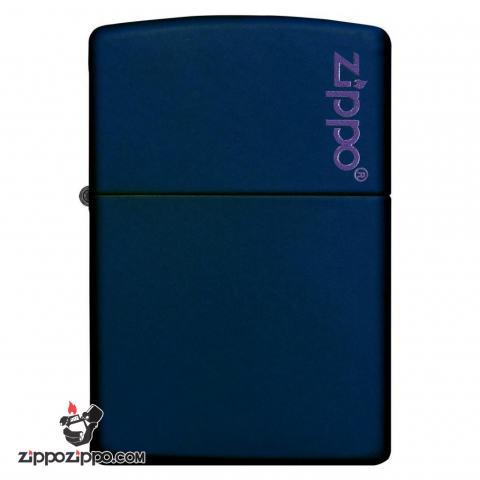 Bật Lửa Zippo Sơn Màu Xanh Hải Quân - Logo Zippo SKU 239ZL – Zippo Navy Matte With Logo